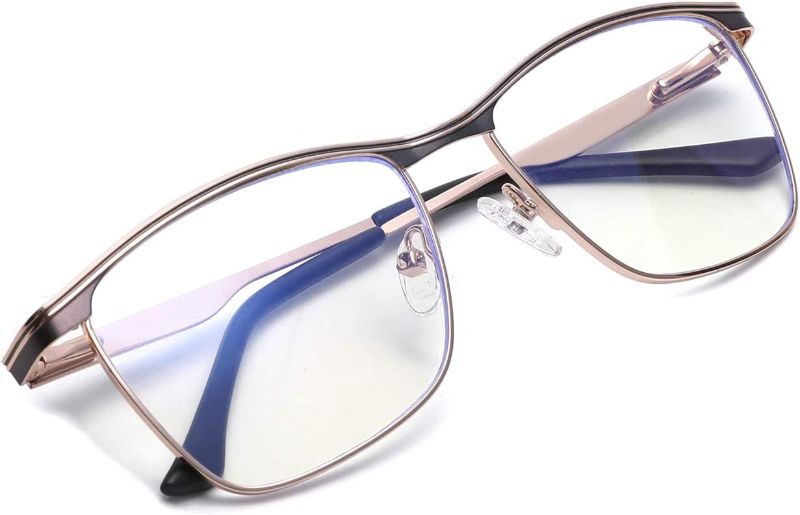 Photo 1 of Zéro D Square Blue Light Blocking Glasses Computer Eyeglasses Anti Eyestrain Eyewear Frame Men Women 18tp