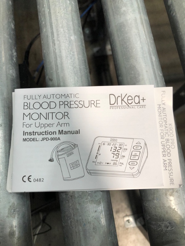 Photo 6 of Blood Pressure Monitor Upper Arm - Fully Automatic Blood Pressure Machine Large Cuff Kit - Digital BP Monitor for Adult, Pregnancy - Blood Pressure Kit for Home Use - Batteries, Storage Bag Included
