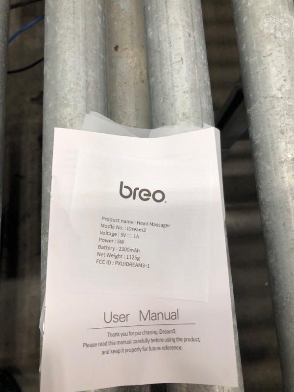 Photo 1 of Breo iDream3 Rechargeable Head Massager with Air Pressure Acupoint Massage Cordless Massager for Stress Relief Better Sleep

