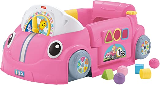 Photo 1 of Fisher-Price Laugh & Learn Crawl Around Car,Pink,18.90 x 28.74 x 12.60 Inches
