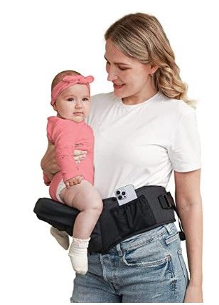 Photo 1 of Baby Hip Seat Carrier, BABYMUST Toddler Carrier for Child Infant with Adjustable Long Waistband, Various Pockets, and Ergonomic No-Slipped Seat Perfect for 8-66lbs All-Seasons
