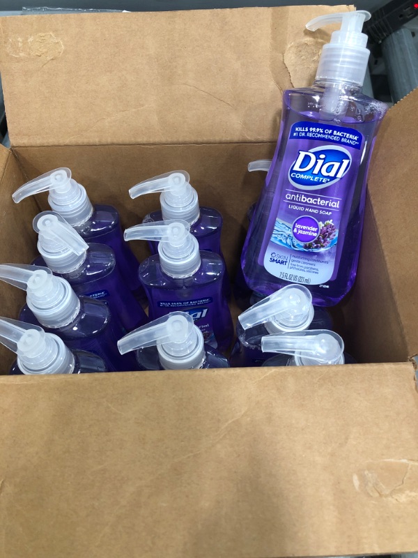 Photo 2 of (X11) Dial Antibacterial Liquid Hand Soap, Lavender & Twilight Jasmine, 7.5 Fluid Ounces