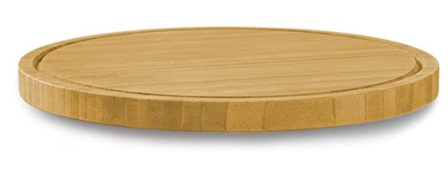 Photo 1 of 12" Premium Solid Bamboo Lazy Susan Wood Turntable Tray Cabinet Organizer, Balanced Smooth Spin Thicken Round Wood Tray Rotating Spice Rack for Kitchen Pantry Countertop Table
