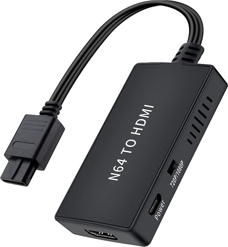 Photo 1 of N64 to HDMI Converter Adapter, Converts N64 /Gamecube/ Super NES Game Video Signal to HDMI Signal, Displayed on 1080p HD TV/ Moniter.