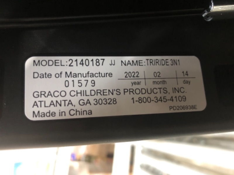 Photo 1 of Graco TriRide 3 in 1 Car Seat | 3 Modes of Use from Rear Facing to Highback Booster Car Seat, Clybourne
