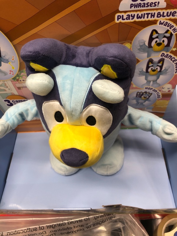 Photo 3 of Bluey Dance and Play 14" Animated Plush | Over 55 Phrases and Songs, Multicolor