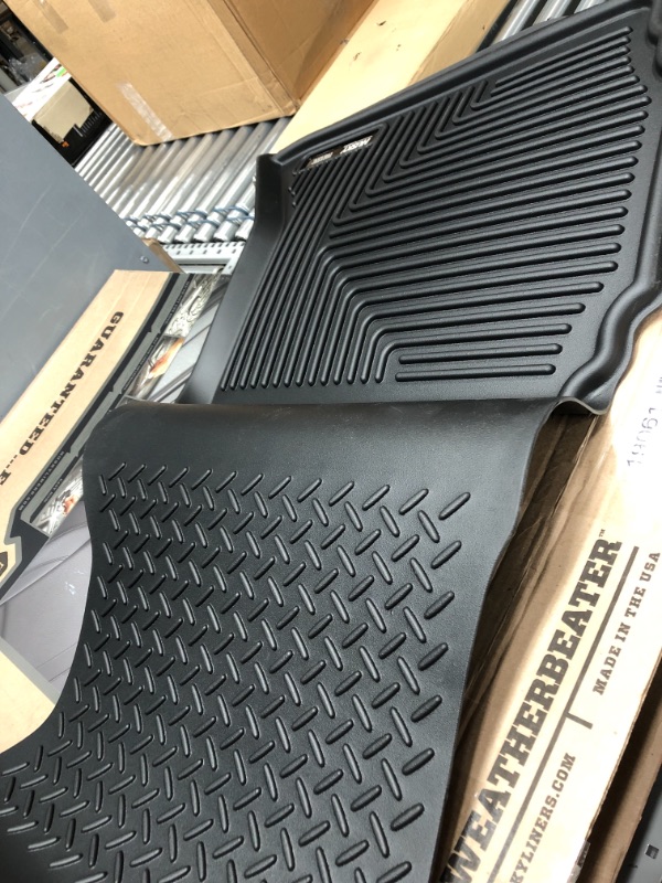 Photo 3 of Husky Liners Weatherbeater Series | 2nd Seat Floor Liner - Black | 19061 | Fits 2009-2018 Ram 1500 (New Body)Crew Cab, 2010-2018 Ram 2500/3500 Crew Cab, 2019-22 Ram 1500 (Classic Body)Crew Cab 1 Pcs