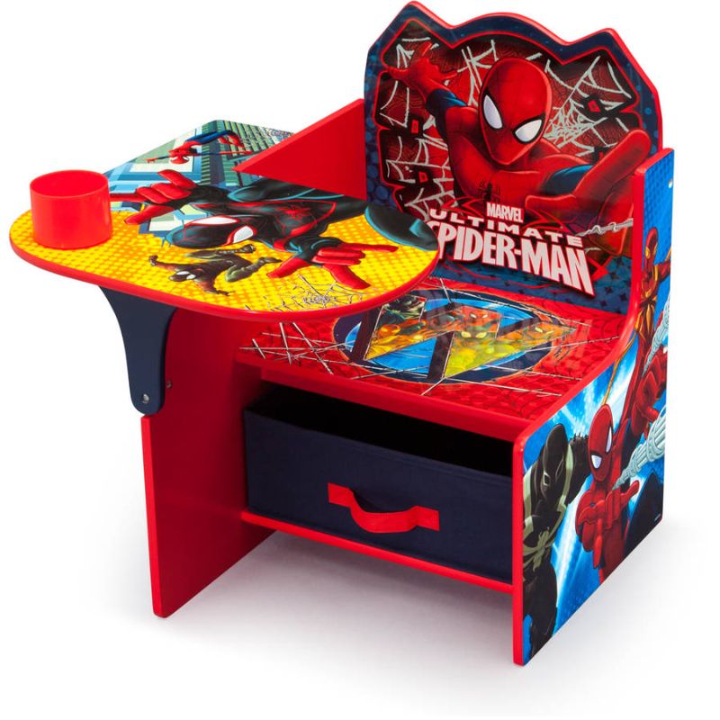 Photo 1 of Marvel Spider-Man Chair Desk with Storage Bin by Delta Children Greenguard Gold Certified
