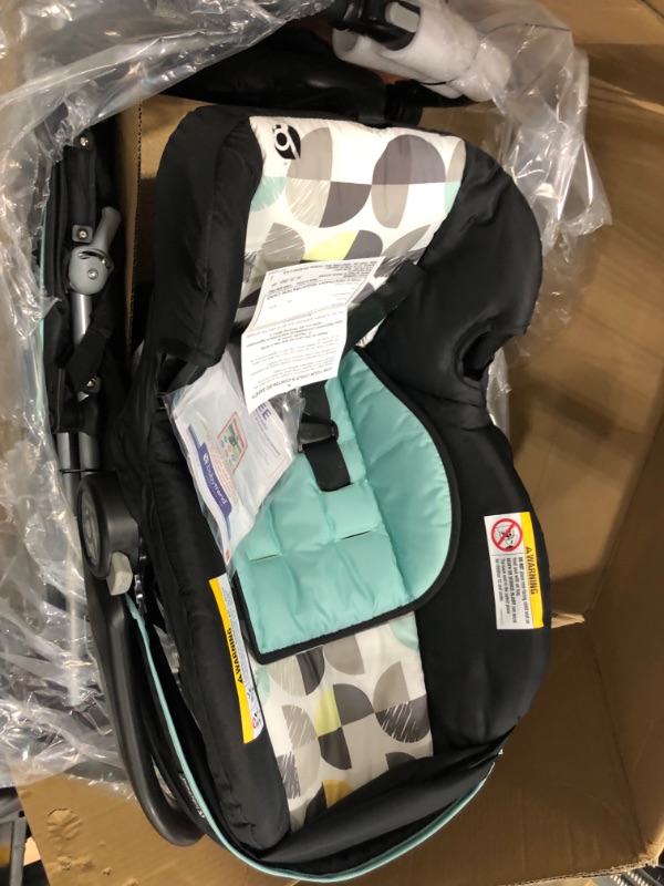 Photo 4 of Baby Trend EZ Ride 35 Travel System Doddle Dots Blue
