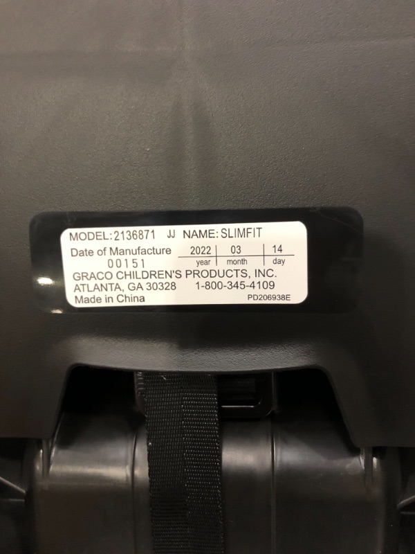 Photo 3 of Graco Slimfit 3-in-1 Car Seat, Redmond Grey
