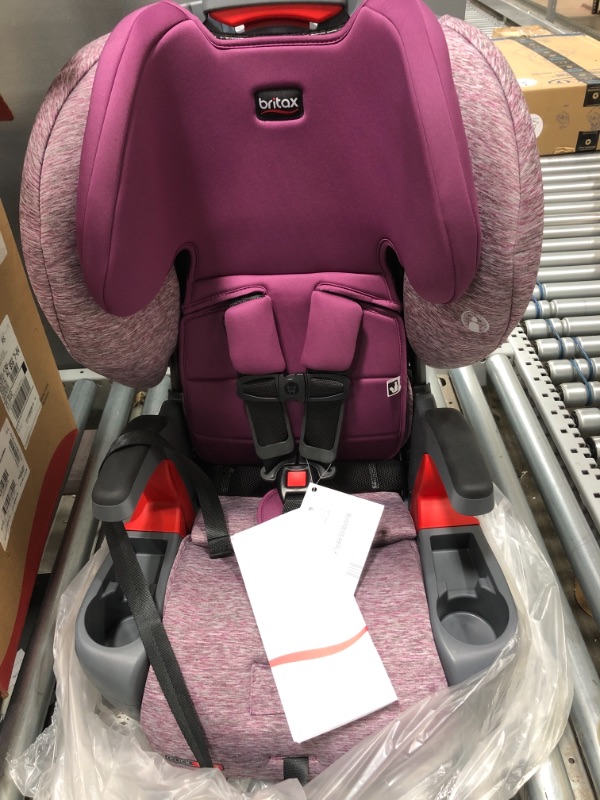 Photo 2 of Britax Grow With You ClickTight Harness-2-Booster Car Seat, Mulberry