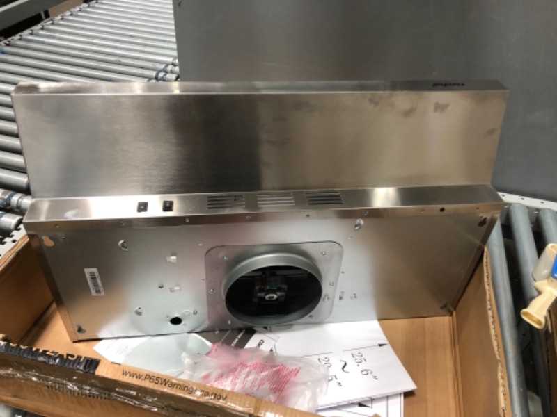 Photo 2 of Comfee F13 Range Hood 30 inch Ducted Ductless Vent Hood Durable Stainless Steel Kitchen Hood for Under Cabinet with 2 Reusable Filter, 200 CFM, 2 Speed Exhaust Fan
**USED**