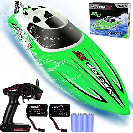 Photo 1 of **BROKEN FIN**
YEZI Remote Control Boat for Pools & Lakes,Udi001 Venom Fast RC Boat for Kids & Adults,Self Righting Remote Controlled Boat W/Extra Battery (Green)
