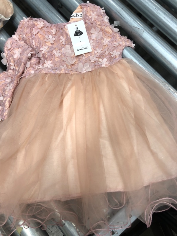 Photo 2 of 2t/3t
TTYAOVO Little Girls Long Sleeves Casual Birthday Dress with Tutu Skirt
