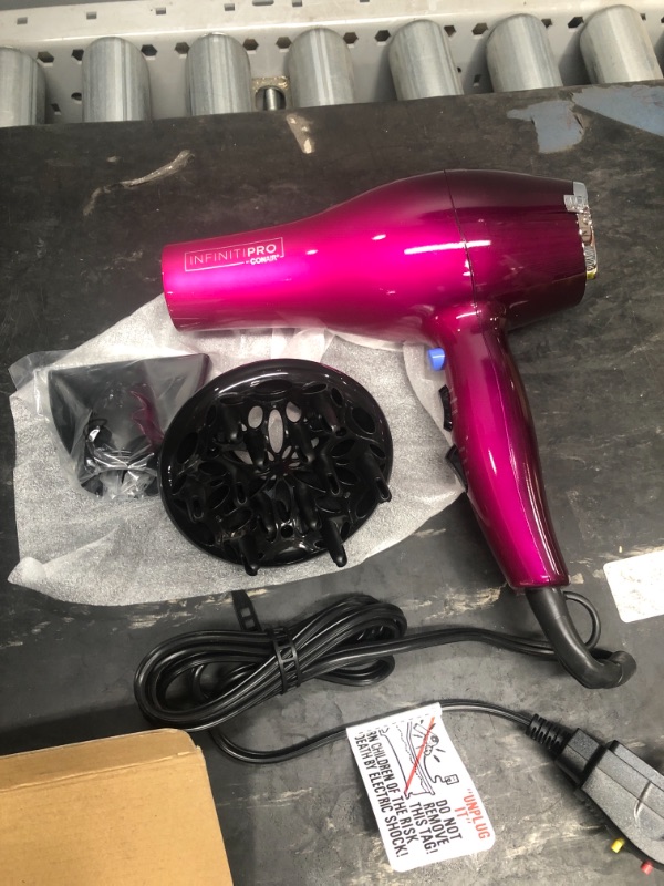 Photo 2 of Conair 1875 Watt Cord-Keeper Hair Dryer; Pink