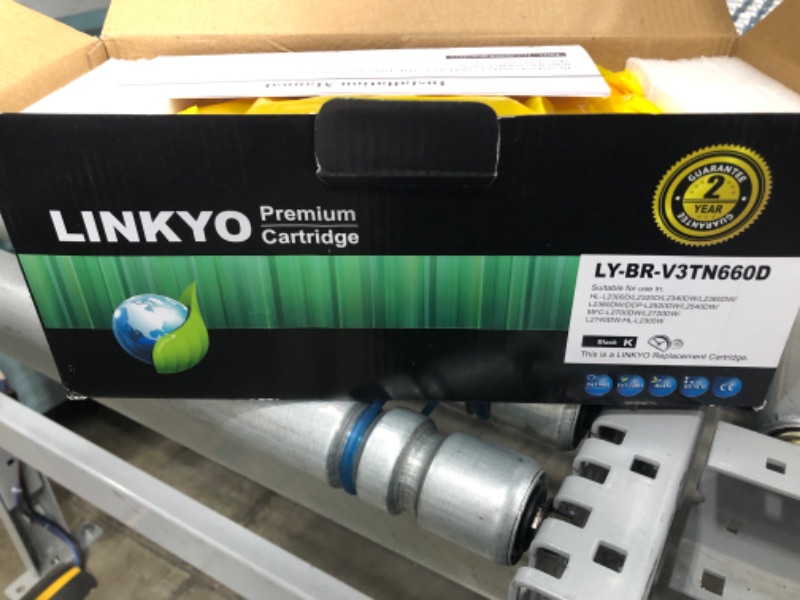 Photo 2 of LINKYO Compatible Toner Cartridge Replacement for Brother TN660 (1-Pack, Design V3)
