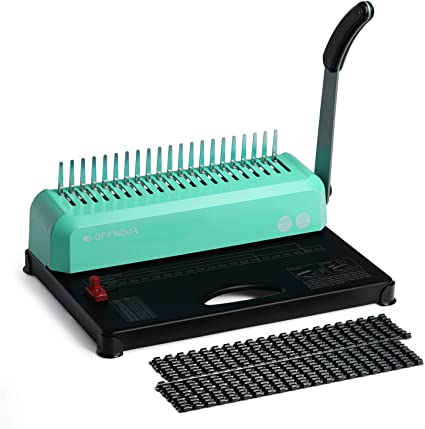 Photo 1 of OFFNOVA Im·Pulse 21-Hole 450 Sheets Paper Comb Punch Binding Machine, Binder Machine for Letter Size / A4 / A5, Easy to Punch Handle, Adjustable Margin
