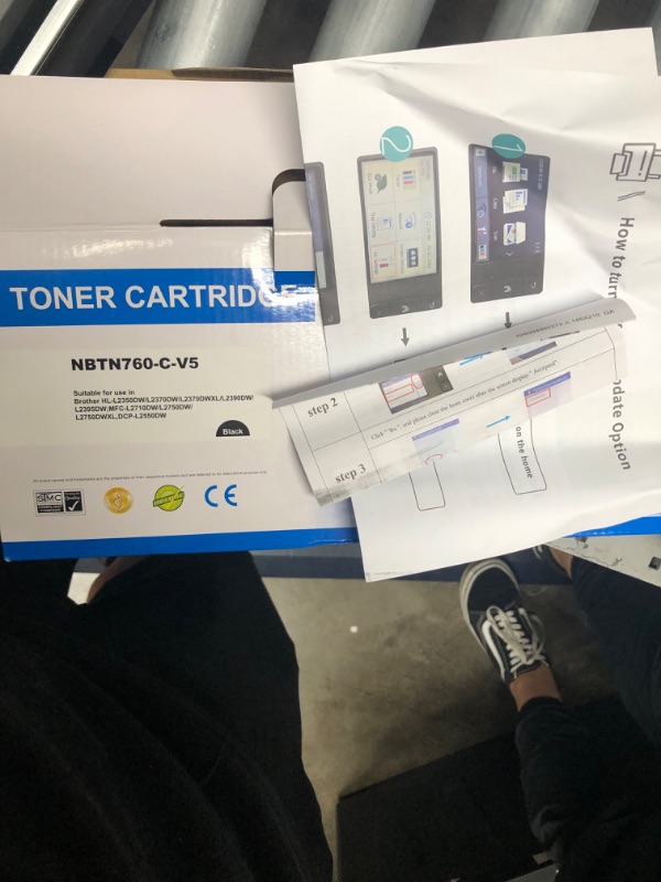 Photo 2 of NBTN760-C-V5 Black Toner Cartridge for Brother Printers
