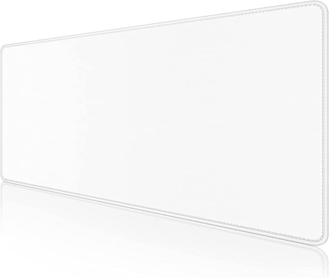 Photo 1 of Dapesuom Large Gaming Mouse Pad, Extended Mouse Pad with Stitched Edges, Waterproof Keyboard Pad with Non-Slip Backing, XXL Large Desk Mat for Gamers, Laptops, Offices, 31.5 x 15.7 Inches, Ivory White
