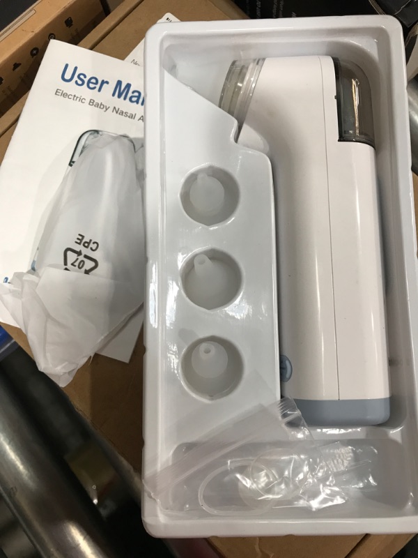 Photo 1 of babyword Nasal Aspirator for Baby, Electric Infant Nose Sucker Rechargeable with 4-Type Safety Silicone Tips and 3 Suction Levels Nose Cleaner for Kids and Toddlers
