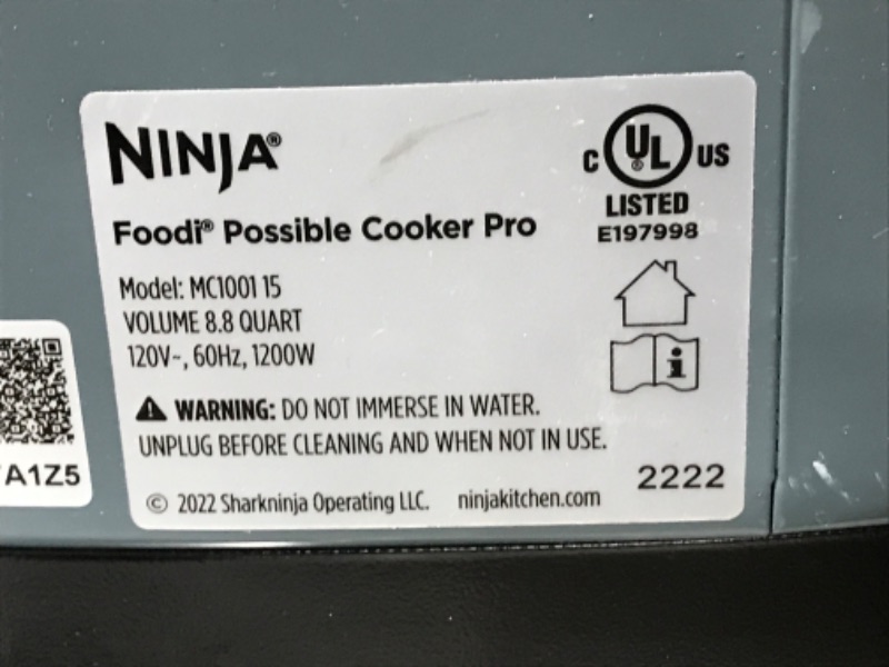 Photo 3 of Ninja MC1001 Foodi PossibleCooker PRO 8.5 Quart Multi-Cooker, with 8-in-1 Slow Cooker, Pressure Cooker, Dutch Oven & More, Glass Lid & Integrated...
