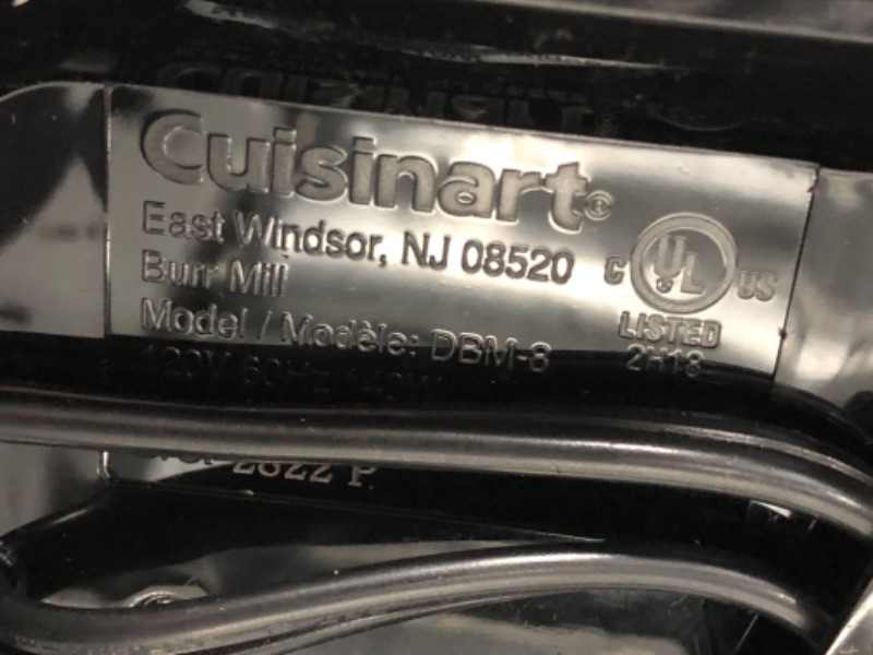 Photo 2 of Cuisinart Supreme Grind Burr Mill-brushed Chrome, Sliver, Automatic