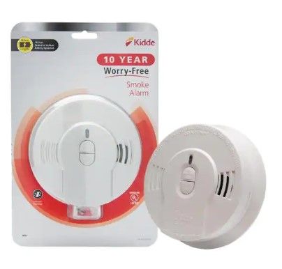 Photo 1 of 10 Year Worry-Free Smoke Detector, Lithium Battery Powered, Smoke Alarm
