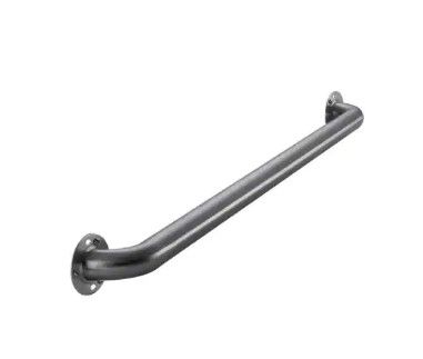 Photo 1 of 36 in. x 1-1/2 in. Exposed Screw ADA Compliant Grab Bar in Brushed Stainless Steel
