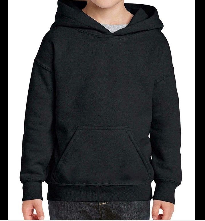 Photo 1 of Kids' Little Hooded Youth Sweatshirt, Black, Small, Black, Size Small IDwG
