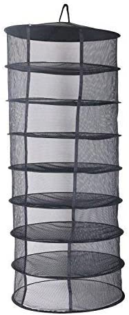 Photo 1 of 2ft 8 Layer Black Mesh Hanging Herb Drying Rack Dry Net