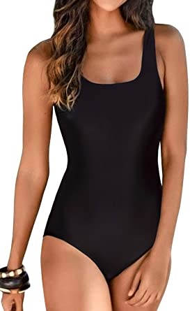 Photo 1 of Aleumdr Womens Color Block Print One Piece Swimsuits Athletic Training Swimwear Bathing Suits MEDIUM