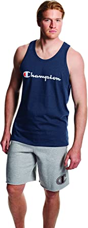 Photo 1 of Champion Men's Classic Jersey Tank, Screen Print Script MEDIUM