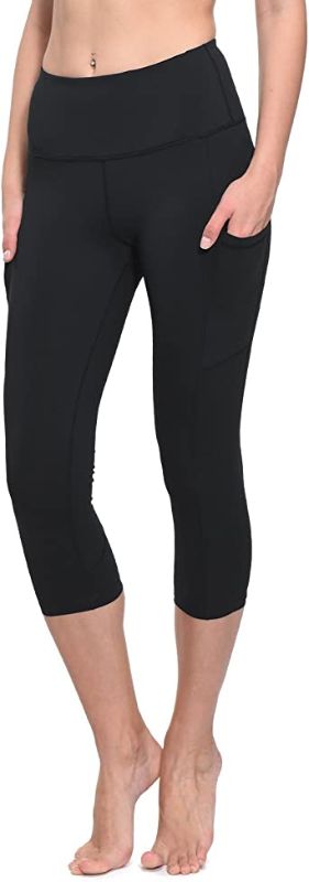 Photo 1 of BALEAF Women's Capri Leggings High Waisted Yoga Pants Stretch 3/4 Workout Exercise Capris with Pockets large