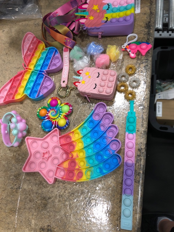 Photo 1 of Fidget Toys Pack Set for Girls, Pop Purse Sensory Fidget Packs, Party Favors Toys Assortment for Kids, Birthday Gifts,Treasure Box Toys for Classroom,Goodie Bag Stuffers,Pinata Filler Stuffers Toys

