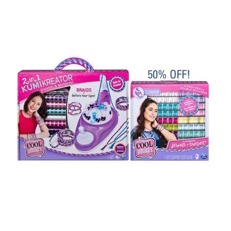 Photo 1 of Cool Maker 2-in-1 KumiKreator Necklace and Friendship Bracelet Maker Activity Kit for Ages 8 and up
