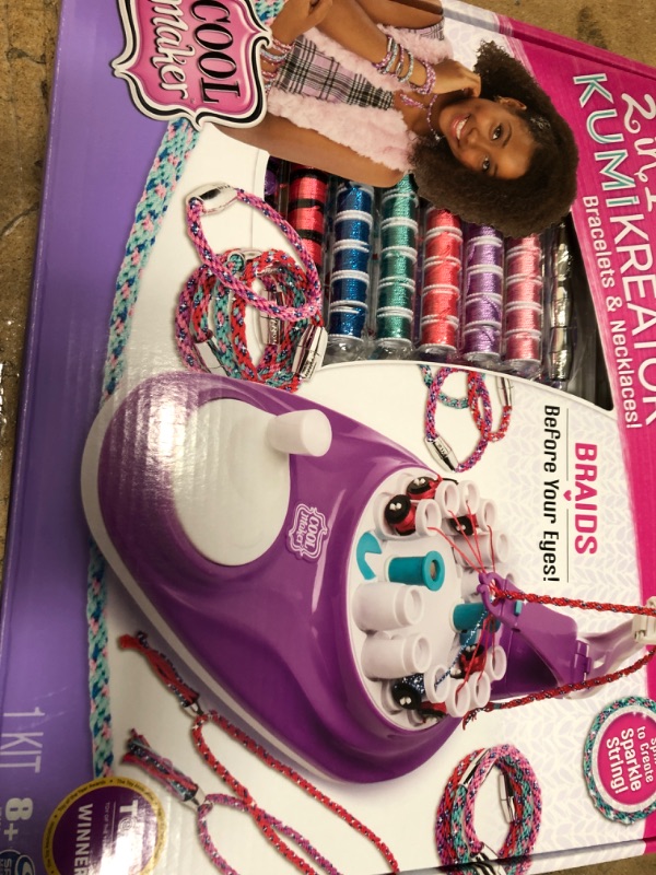 Photo 2 of Cool Maker 2-in-1 KumiKreator Necklace and Friendship Bracelet Maker Activity Kit for Ages 8 and up
