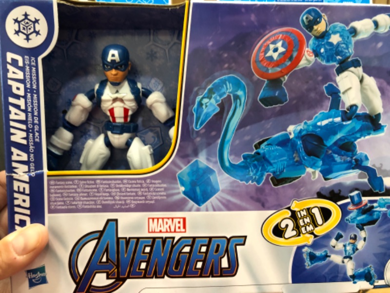 Photo 2 of Avengers Bend and Flex Mission Ice Mission Captain America Action Figure
