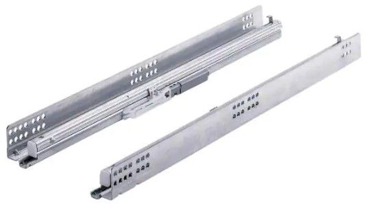 Photo 1 of 21 in. Full Extension Undermount Soft Close Drawer Slide Set 1-Pair (2 Pieces)
