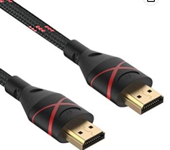 Photo 1 of (X17) Rankie HDMI Cable, 4K Ready, 30AWG Nylon Braided, High-Speed HDTV Cable, Supports Ethernet, 3D, Audio Return, 6ft
