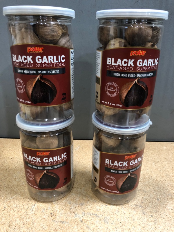 Photo 2 of (X4) Homtiem Black Garlic 8.82 Oz (250g.), Whole Black Garlic Fermented for 90 Days, Super Foods, Non-GMOs, Non-Additives, High in Antioxidants, Ready to Eat for Snack Healthy, Healthy Recipes
EX:10/3/2022