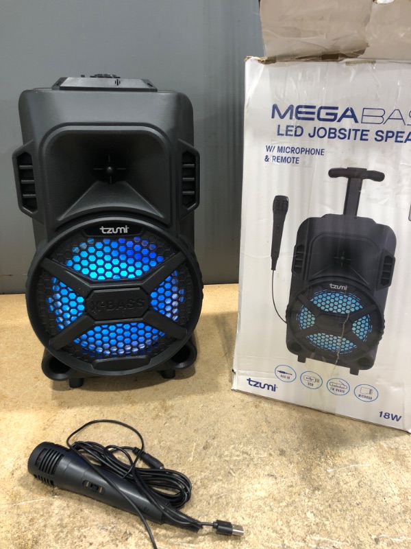 Photo 2 of Megabass Bluetooth Karaoke Jobsite Speaker
