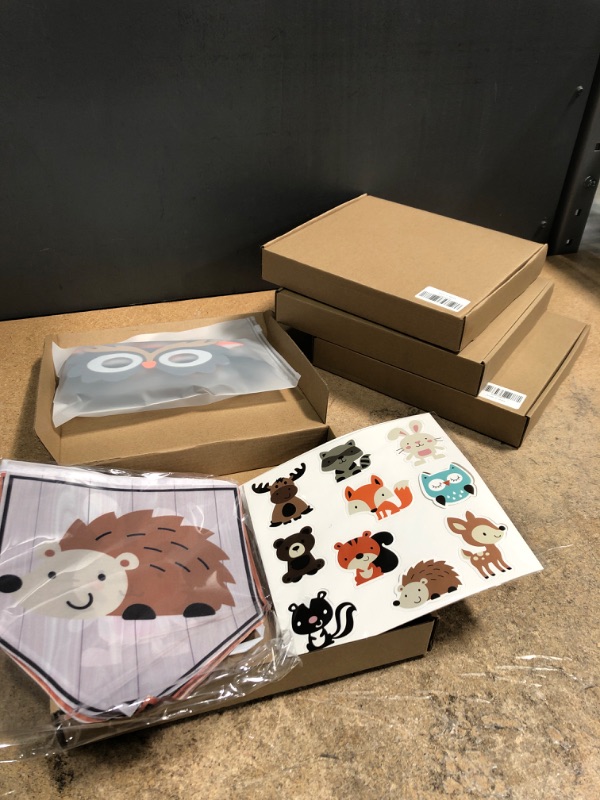 Photo 1 of (X4) BOXES OF KIDSANIMAL PARTY DECOR