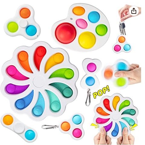 Photo 1 of (X2) VARWANEO Flower Dimple Fidget Toys, Dimple Fidget Popper, Dimple Pack Easy to Use,Easy to Carry Stress and Anxiety Relief Handheld Toys Set for Kids and Adults
