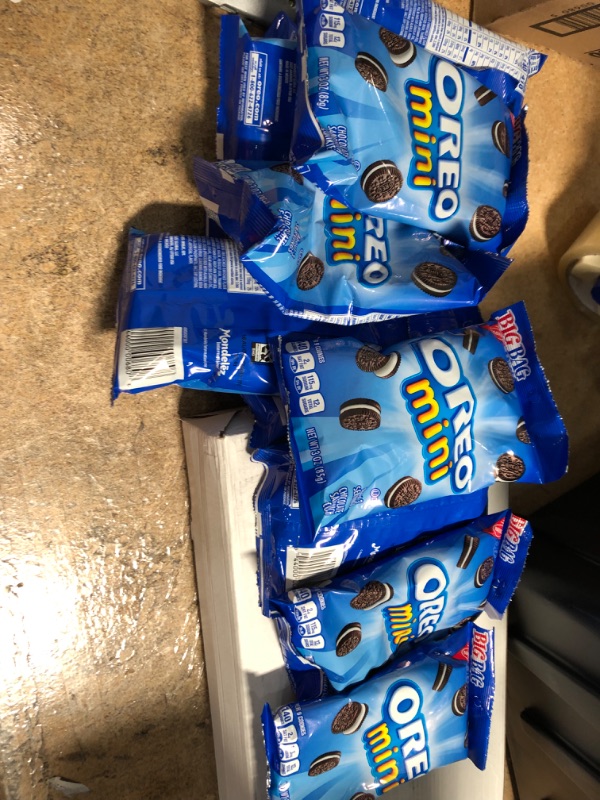 Photo 2 of **EXPIRES AUG16/2022** OREO Mini Chocolate Sandwich Cookies, Original Flavor, 12 -3 oz Big Bags
