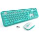 Photo 1 of SADES V2020 Wireless Keyboard and Mouse Combo,Keyboard with Round keycaps, 2.4GHz Dropout-Free Connection, Long Battery Life for PC/Laptop/Mac(Blue)
