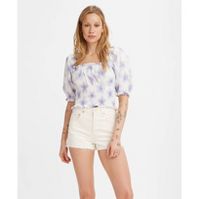 Photo 1 of Levi's® Women's Short Sleeve Square Neck Tilly Smocked Blouse - Starburst Cool Dusk- SMALL