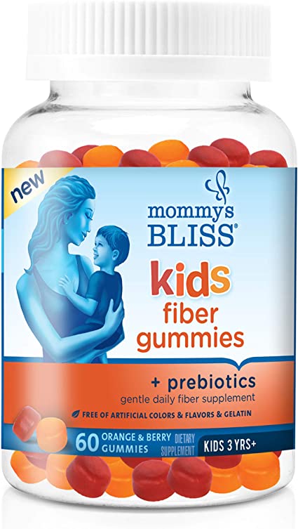 Photo 1 of **EXPIRES SEP2023** Mommy's Bliss Kids Fiber Gummies with Prebiotics and Chicory Root Gentle Daily Fiber Supplement (Ages 3+), Natural Orange & Berry Flavors ,60 Gummies
SET OF 2