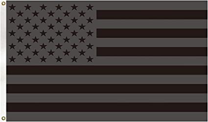 Photo 1 of 3x5Ft All Black America Flag Polyester Flag with Canvas Header and Brass Grommets For Outdoor Decor
SET OF 4