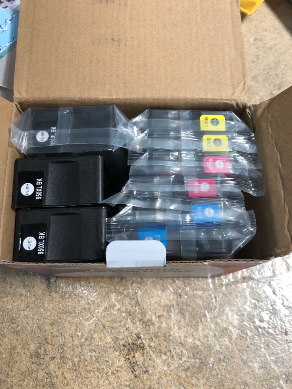 Photo 1 of E-Z Ink (TM) Compatible Ink Cartridge Replacement for HP 950XL 951XL 950 XL 951 XL to use with OfficeJet Pro 8100 8610 8600 8615 8620 8625 276dw 251dw(3 Black, 2 Cyan, 2 Magenta, 2 Yellow, 9 Pack
