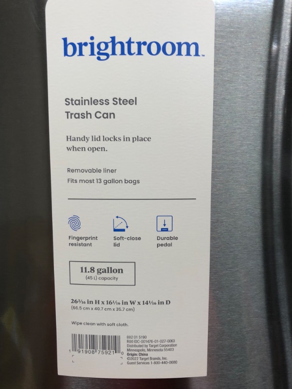 Photo 4 of 45L D Shape Step Trash Can - Brightroom™

